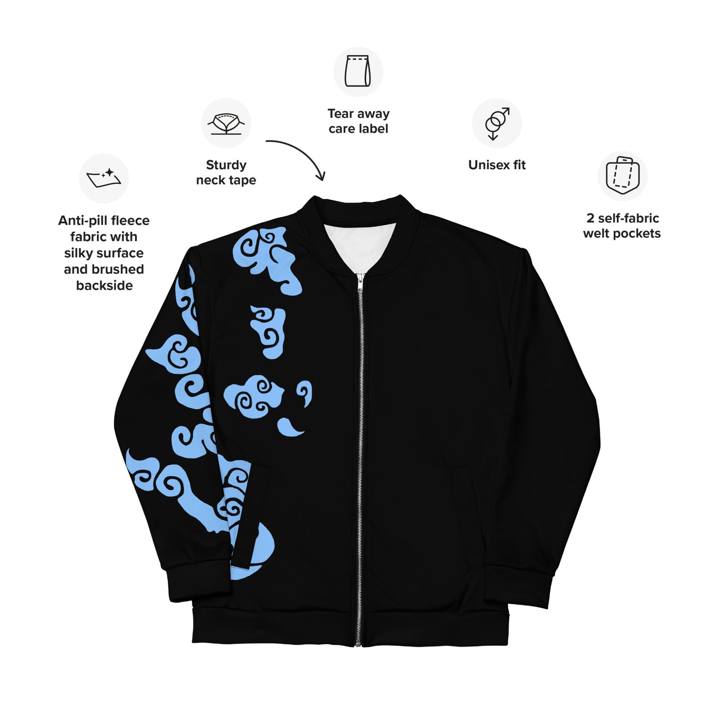 Arcane Jinx Tattoo Bomber Jacket Jinx Jacket Arcane Jacket - Unisex - (Free Shipping)